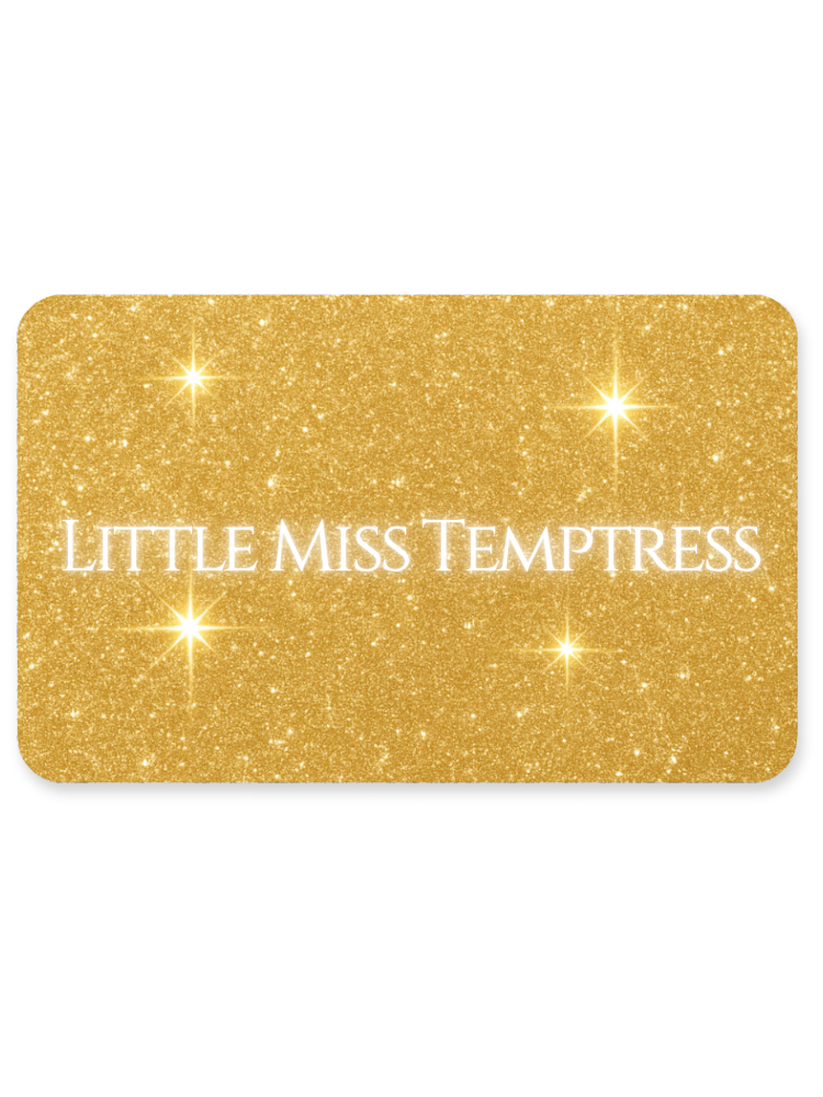 Little Miss Temptress eGift Card - Gold Sparkles